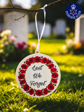 Hanging Memorial Ornament (Lest We Forget)