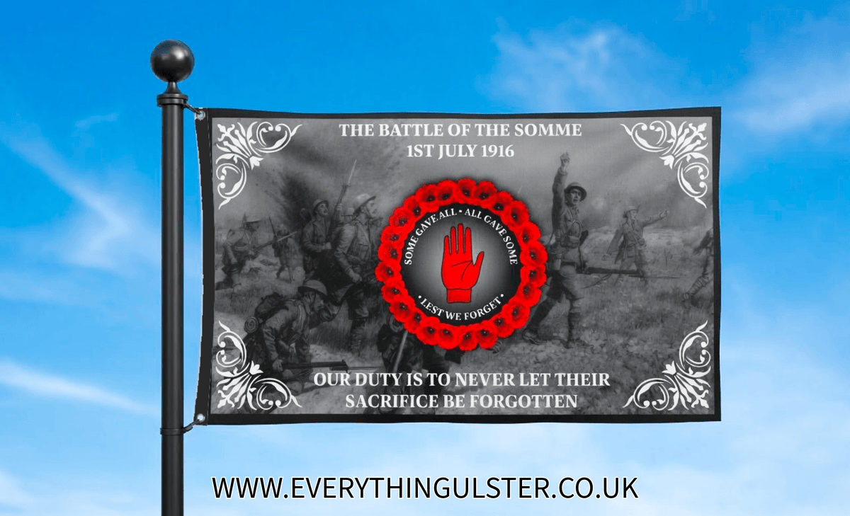 Battle Of The Somme Commemoration Flag - Everything Ulster