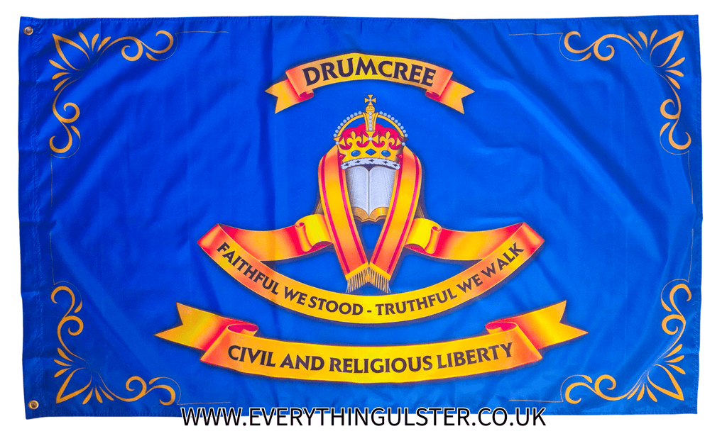 Drumcree Flag – Faithful We Stood, Truthful We Walk - Everything Ulster