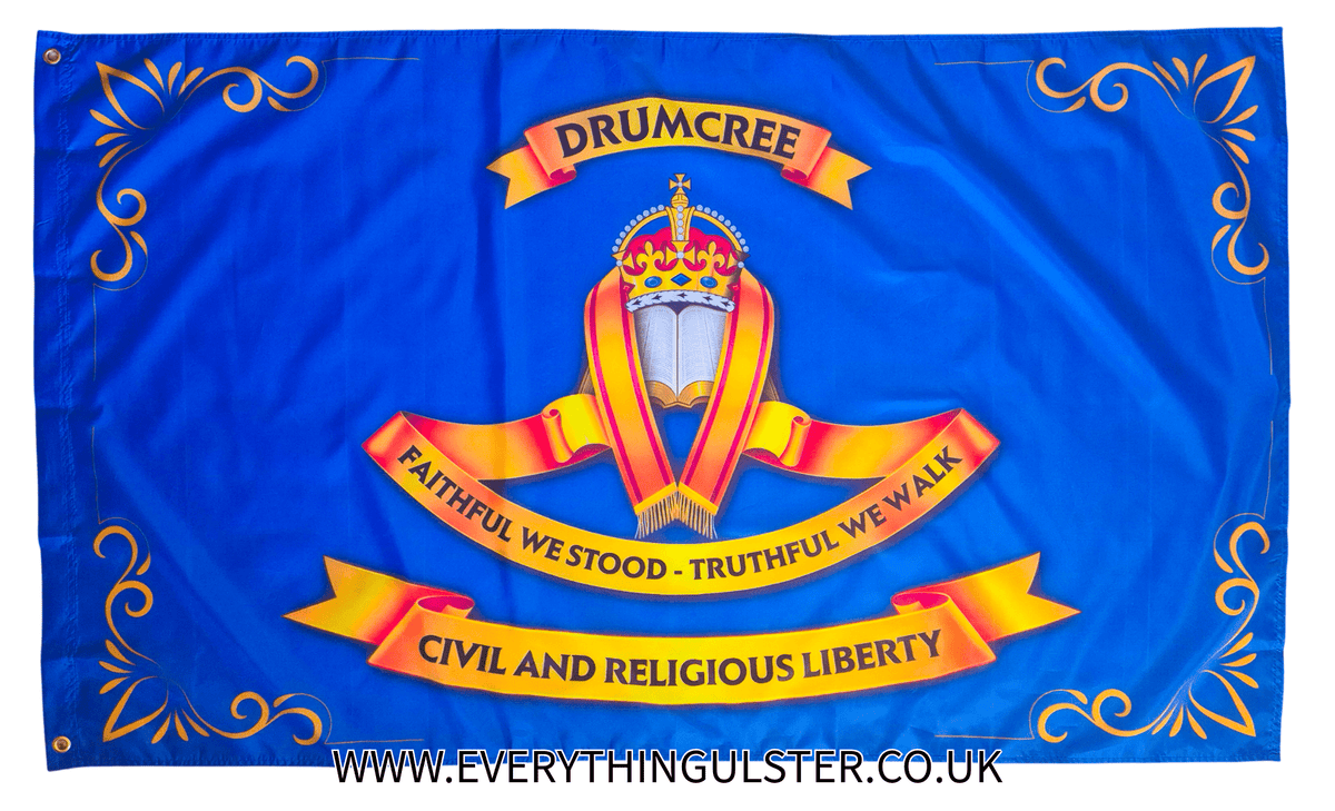 Drumcree Flag – Faithful We Stood, Truthful We Walk - Everything Ulster