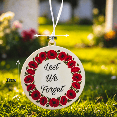 Hanging Memorial Ornament (Lest We Forget) - Everything Ulster