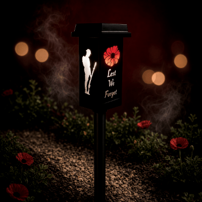 Lest We Forget Solar Light - Everything Ulster