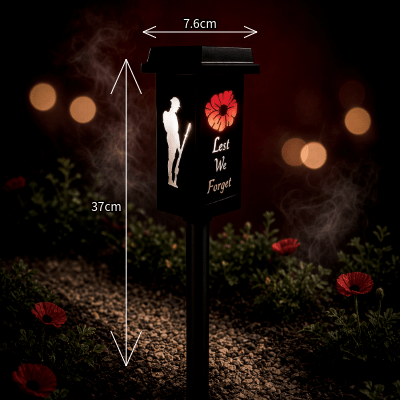 Lest We Forget Solar Light - Everything Ulster